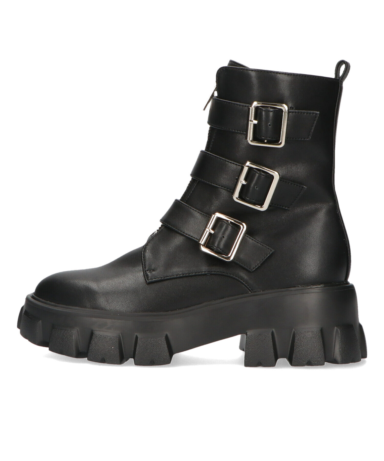 ORiental TRaffic「ジップ デザイン ベルト バックル ブーツ /41417」|ショートブーツ|