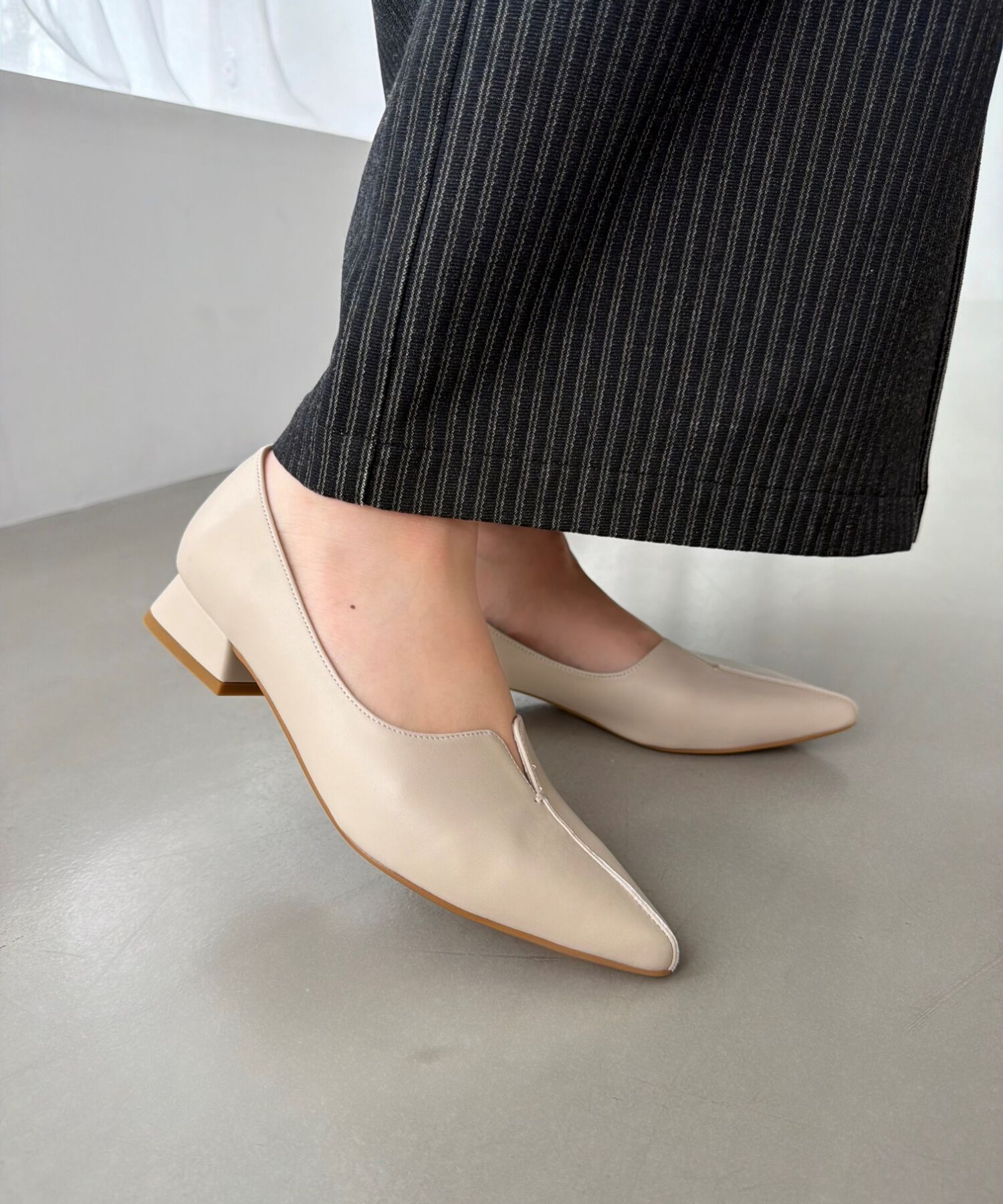 ORiental TRaffic「【WEB限定/累計2万足突破】フレア ヒール ポインテッドトゥ パンプス /45301 ヒール2.8ｃｍ 通勤靴 」|パンプス|