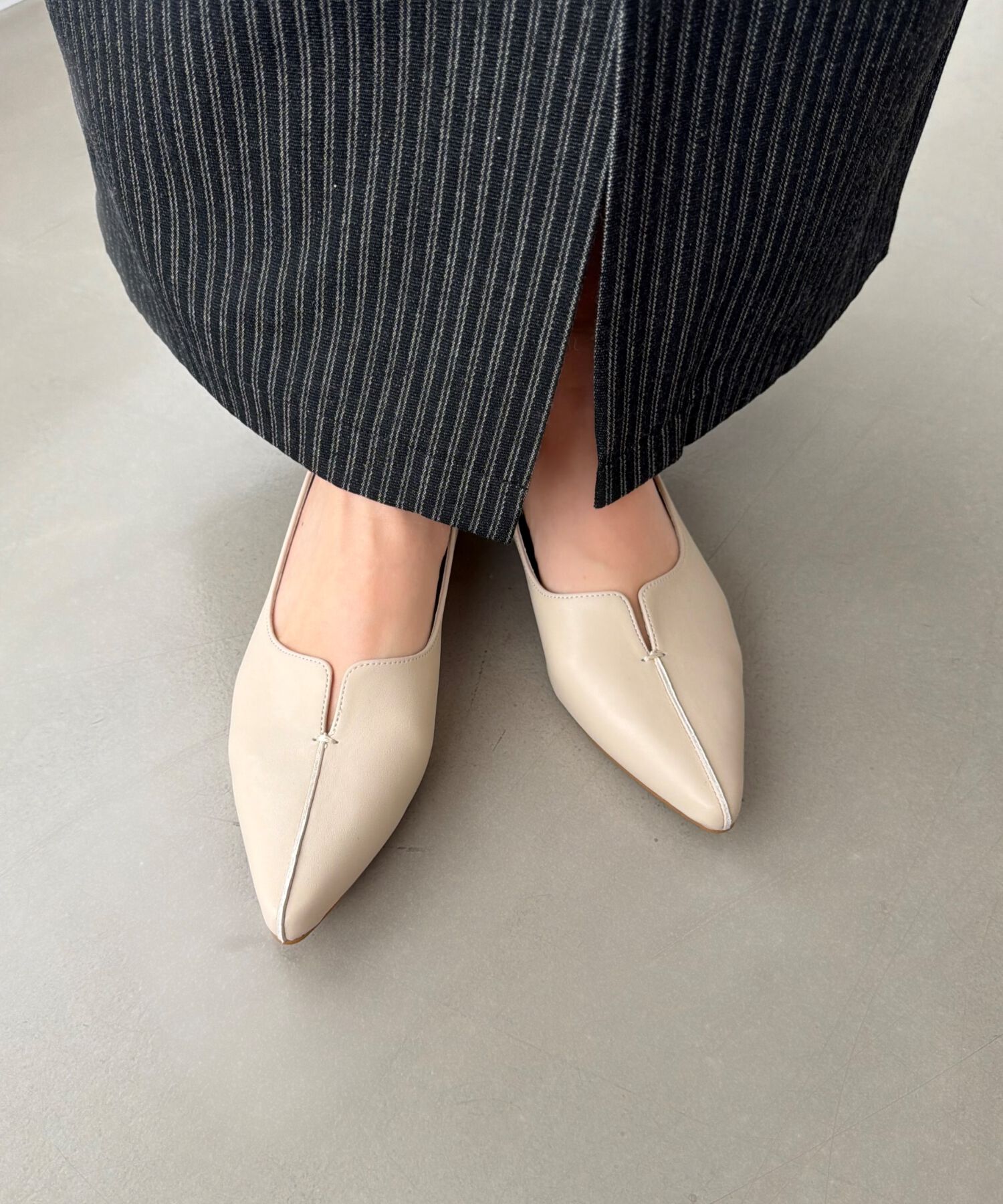 ORiental TRaffic「【WEB限定/累計2万足突破】フレア ヒール ポインテッドトゥ パンプス /45301 ヒール2.8ｃｍ 通勤靴 」|パンプス|