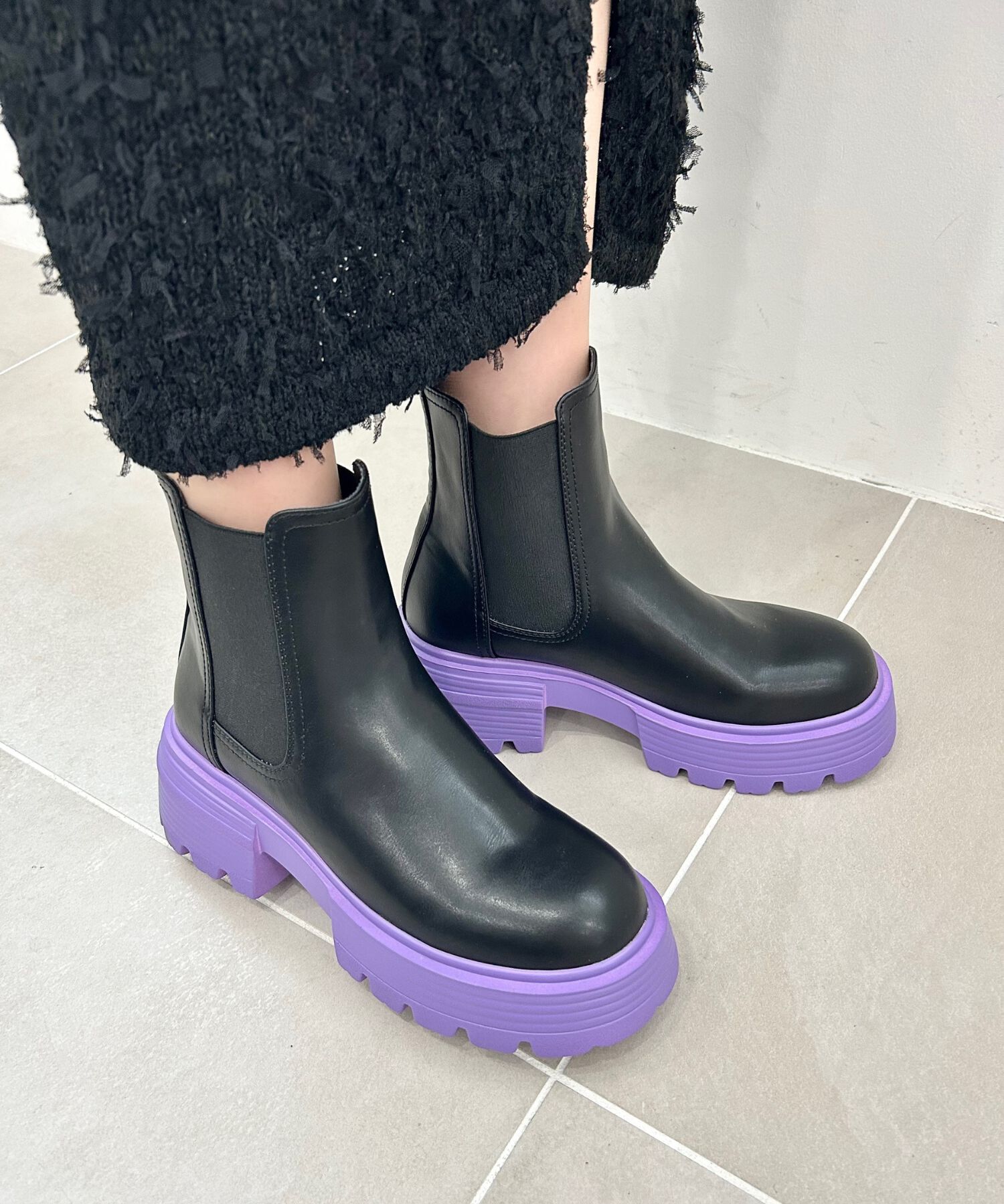 ORiental TRaffic「カラー ソール ショート ブーツ /45401」|ショートブーツ|