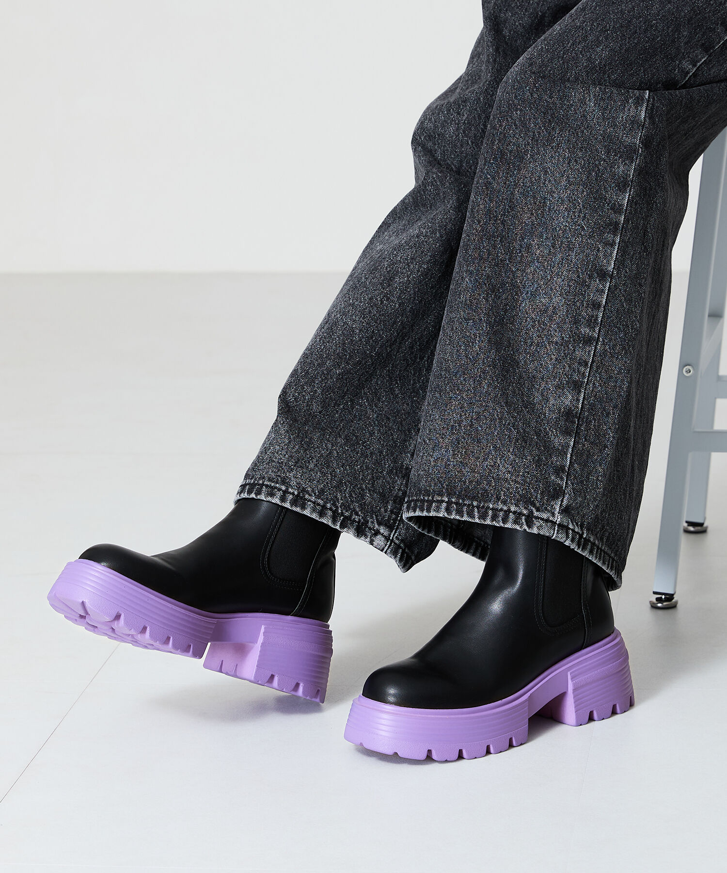 ORiental TRaffic「カラー ソール ショート ブーツ /45401」|ショートブーツ|