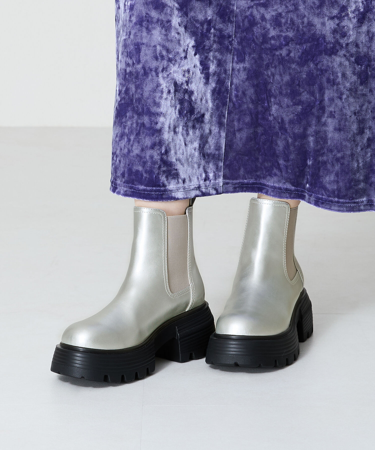 ORiental TRaffic「カラー ソール ショート ブーツ /45401」|ショートブーツ|