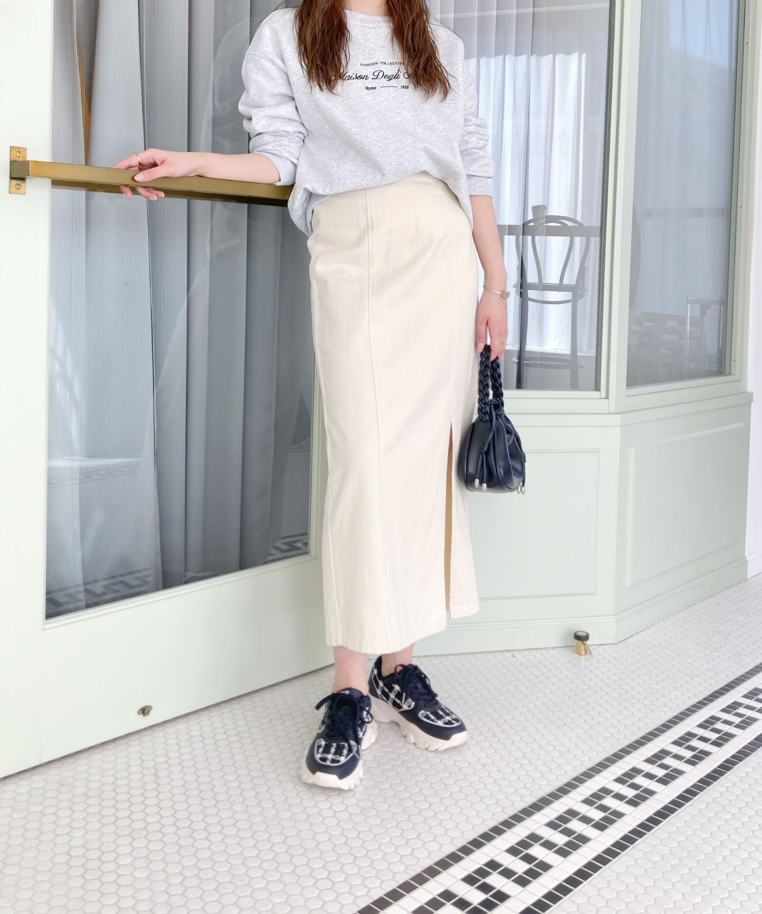 ORiental TRaffic「2WAYシューレースツイードスニーカー/OT3746」|スニーカー|