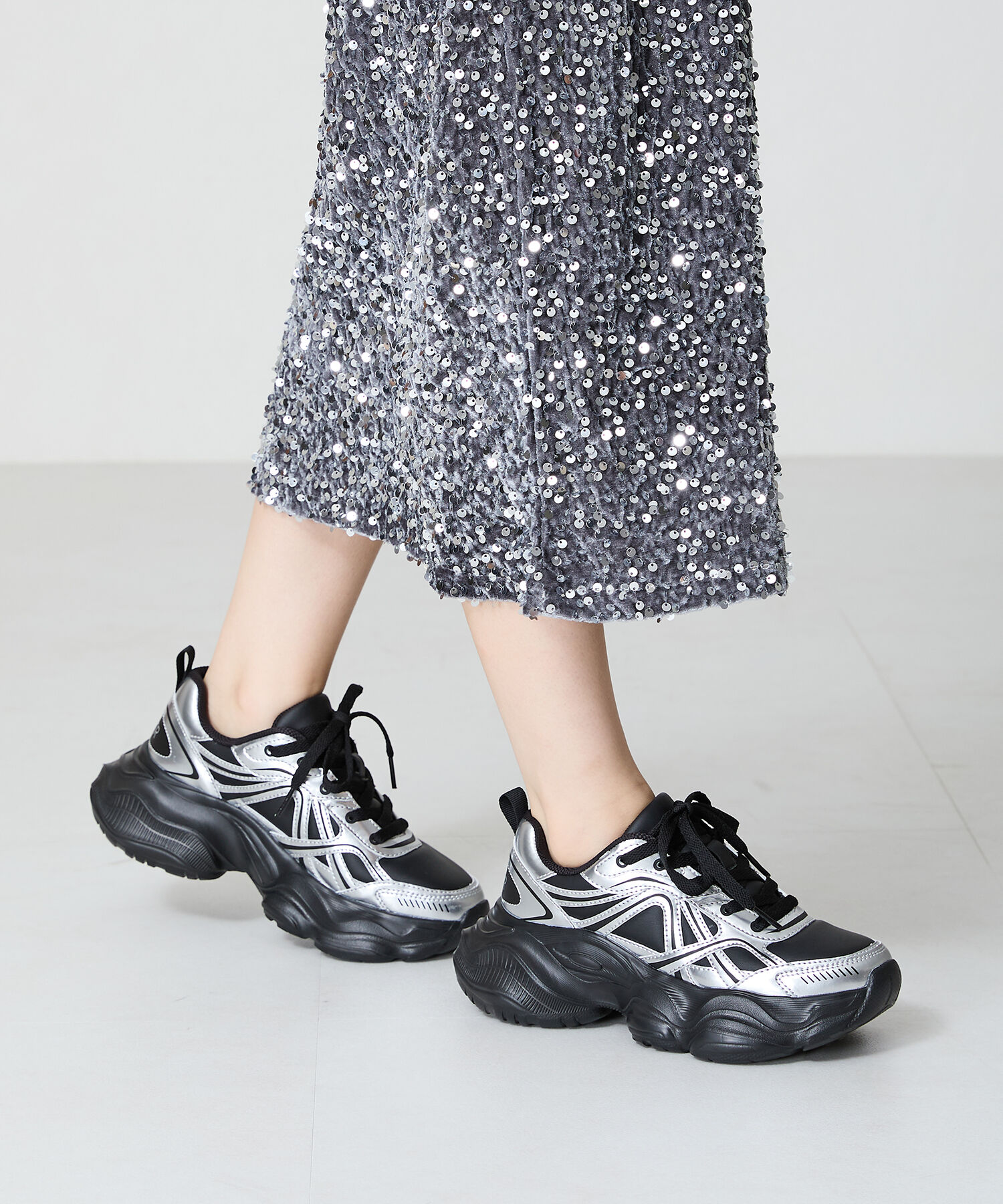 ORiental TRaffic「【アウトレット価格】ボリュームソールハイテクスニーカー/OT3747」|スニーカー|