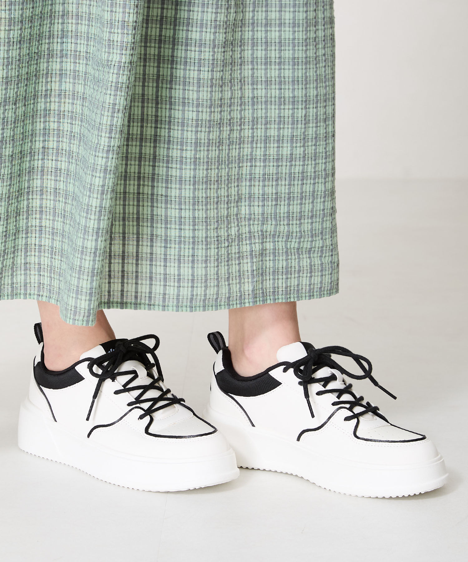 ORiental TRaffic「【新色追加】バイカラー ボリュームソール スニーカー /OT3750 厚底  クッション 軽量」|スニーカー|