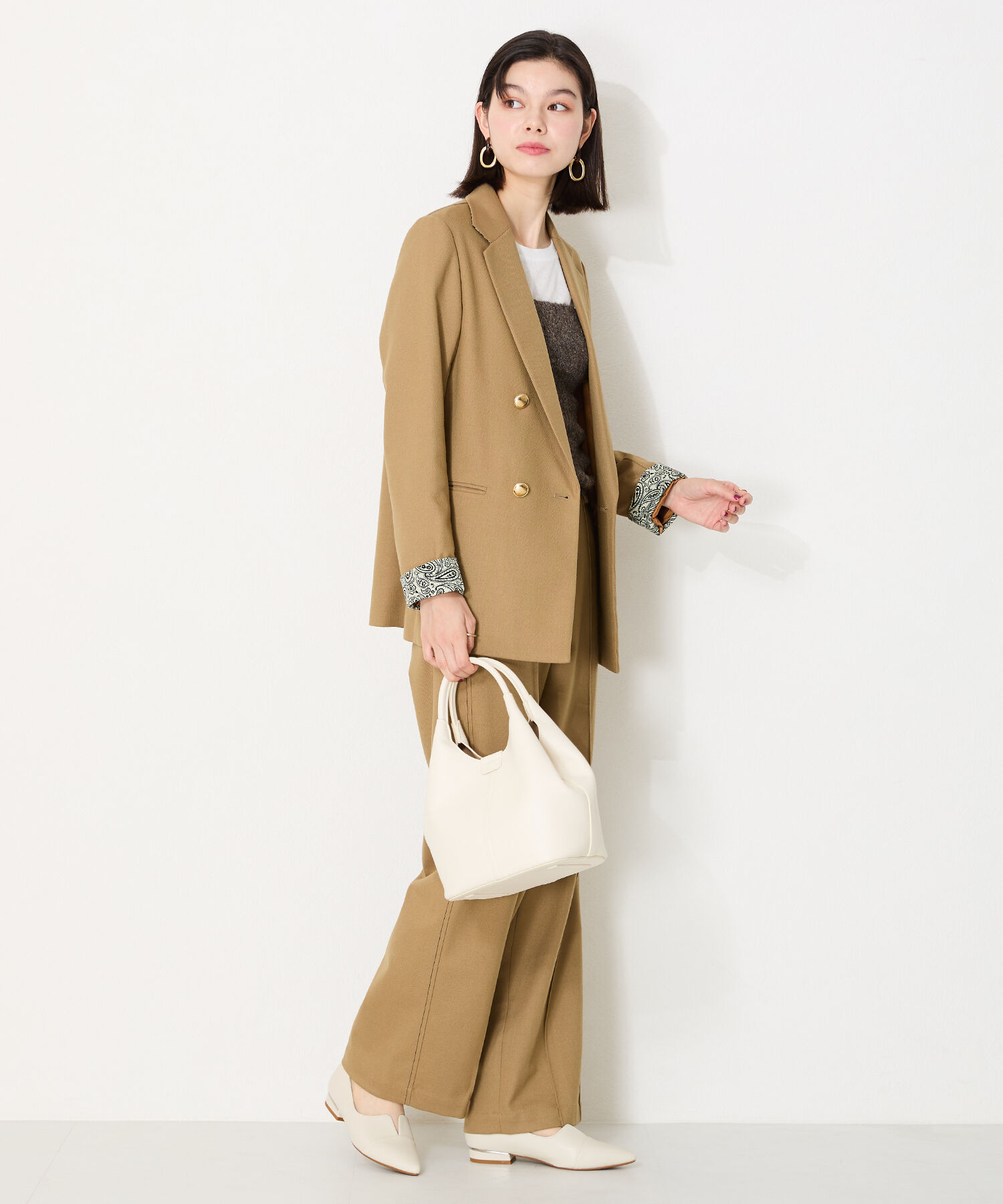 ORiental TRaffic「【WEB限定】メタリックライン フラット パンプス /45303 スリットパンプス 通勤靴」|パンプス|