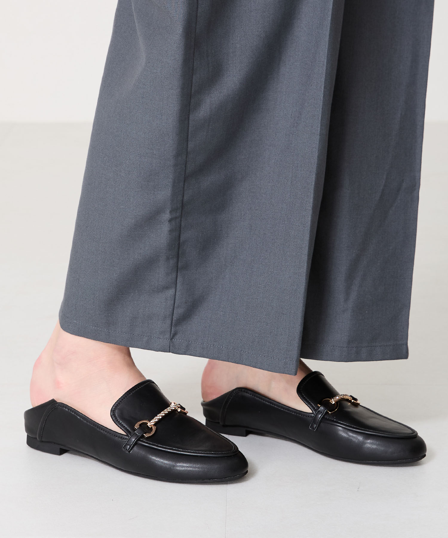 ORiental TRaffic「ラウンドトゥビットバブーシュローファー/51108 ローファー」|ローファー|