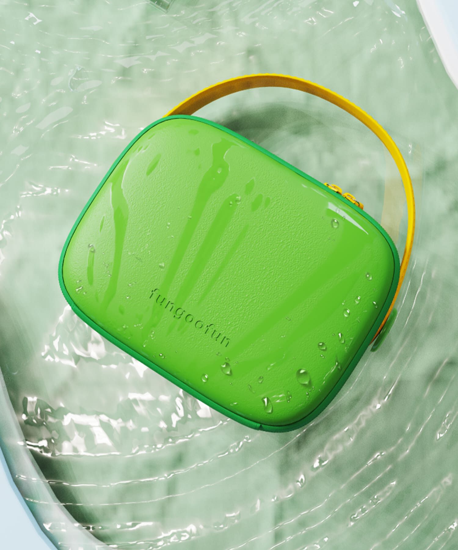 fungoofun「【WEB限定】EVAワイドマルチポーチ/G-0018 ポーチ 人気 売れてる 柔らかい」|ハンドバッグ|GREEN