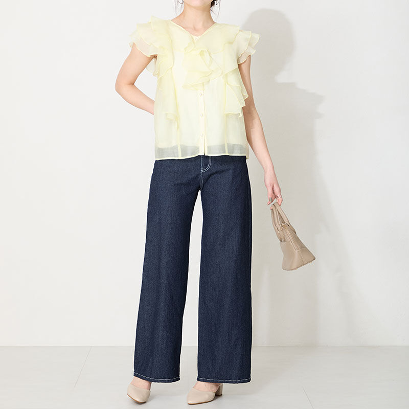 ORiental TRaffic「【WEB限定】アーモンドトゥ セパレートパンプス /55103 ストラップパンプス 太ヒール オフィス」|パンプス|