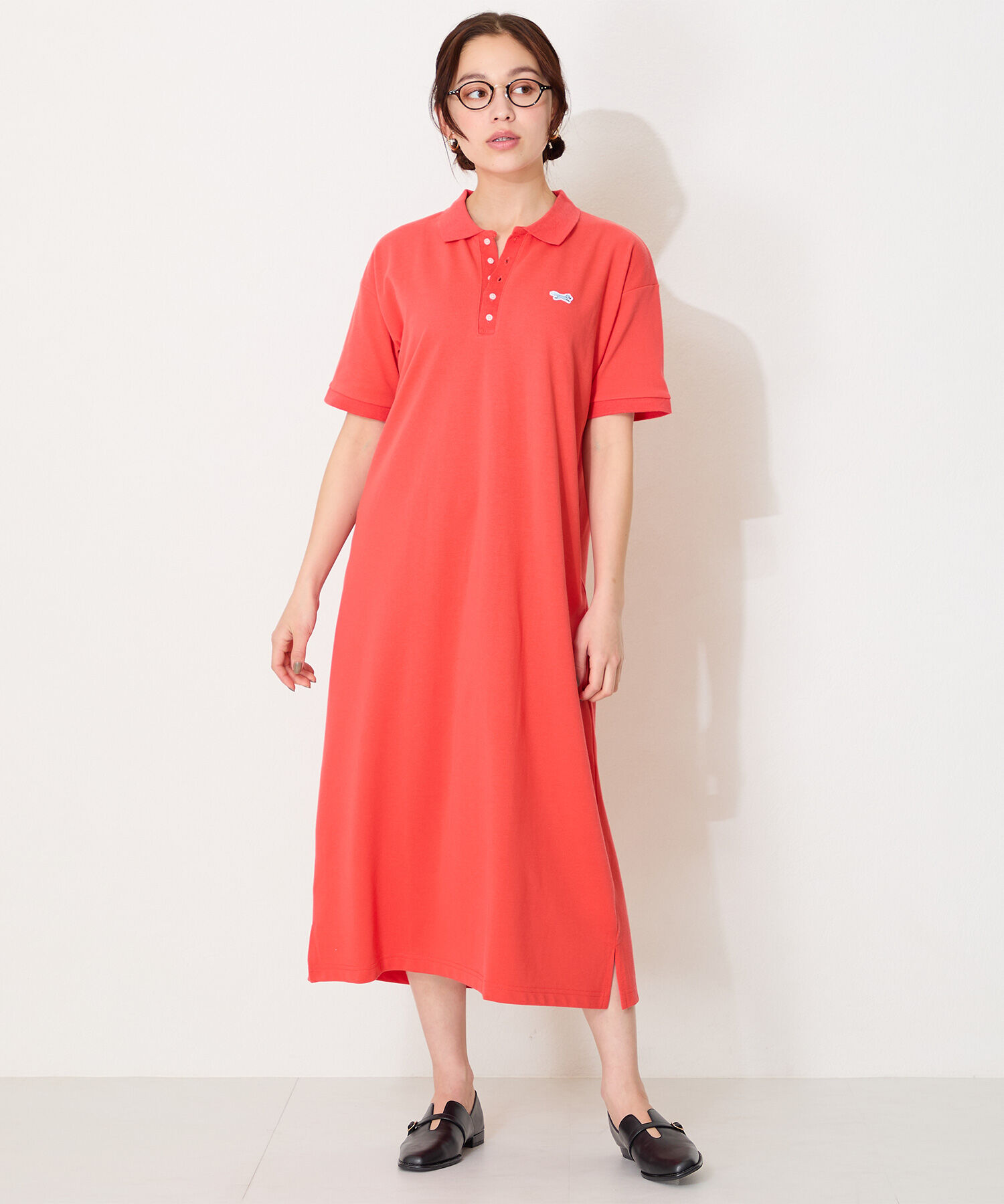 ORiental TRaffic「【WEB限定】ベルトデザインウエーブカットバブーシュ /55104 パンプス フラット 甲深 通勤靴」|パンプス|