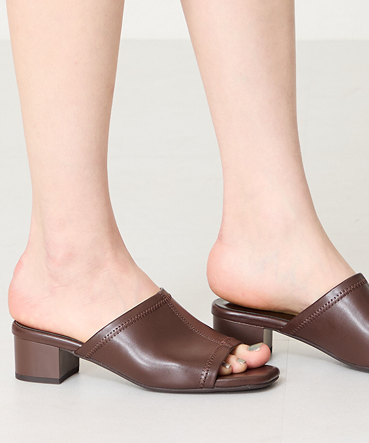 ORiental TRaffic「【WEB限定】ストレッチ ミュールサンダル /55205 万能 シンプル 柔らかい」|サンダル|