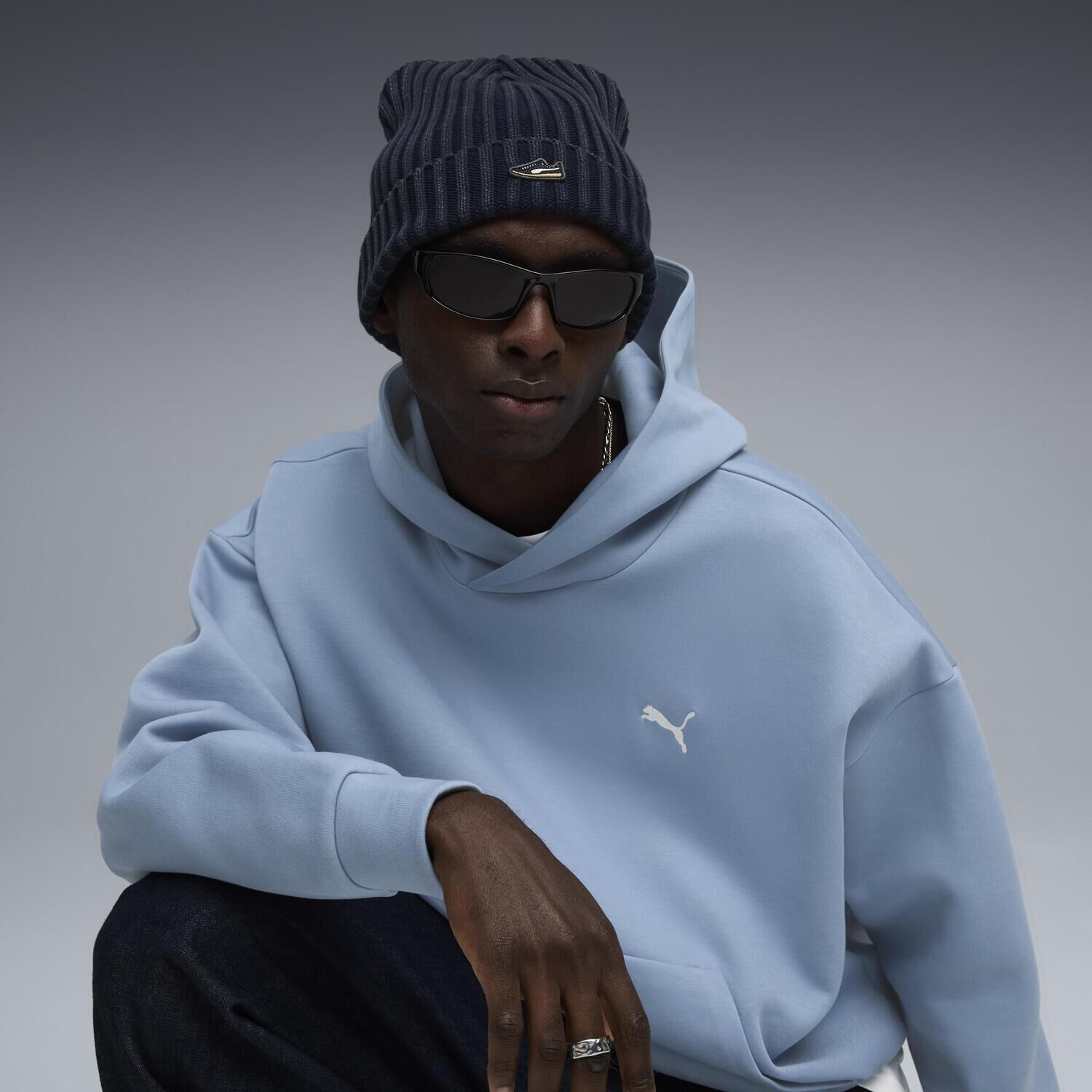 PUMA「【PUMA ｳｪｱ】M PREMIUM ESS MID CROWN BEANIE」|キャップ・キャスケット|