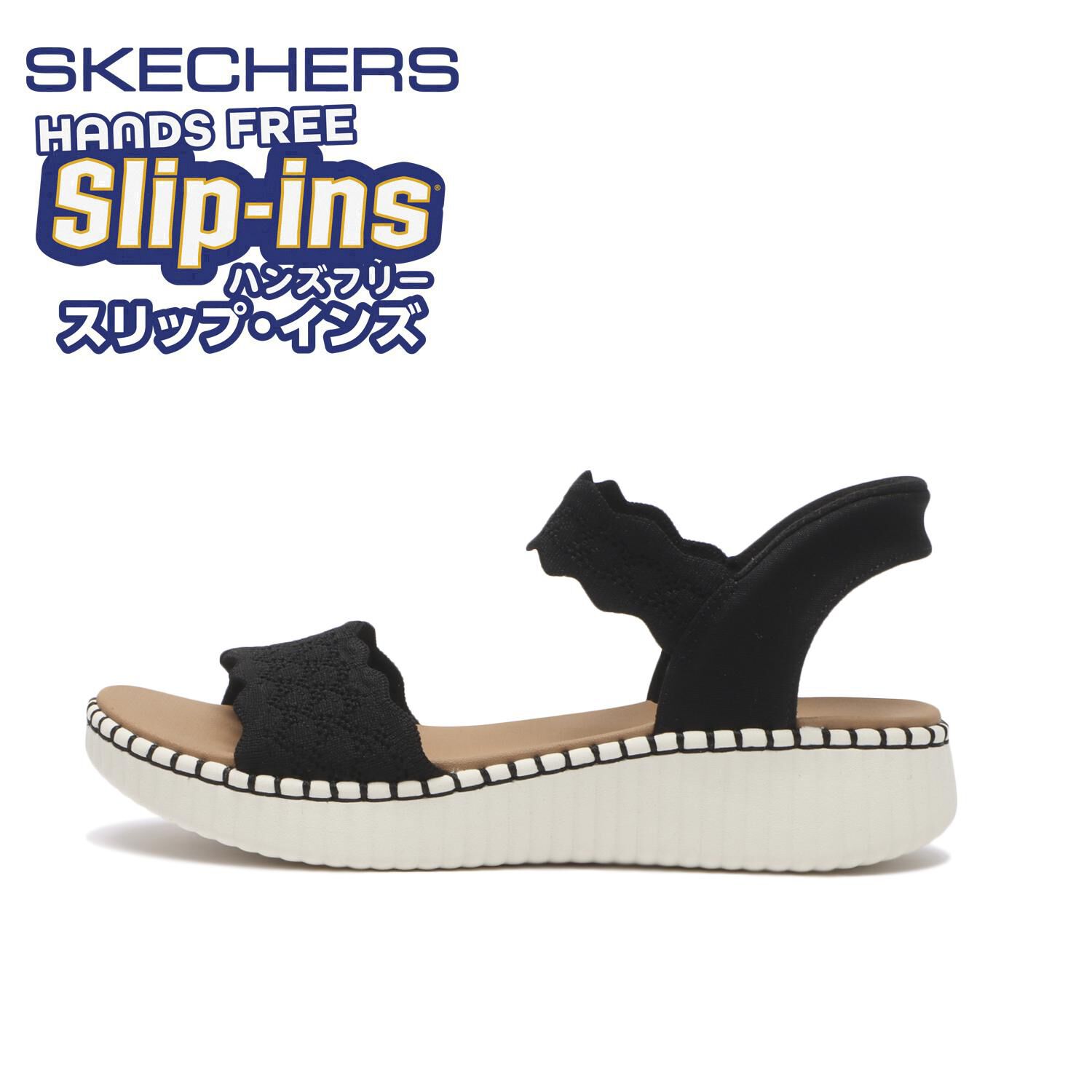SKECHERS「【SKECHERS】WILSHIRE -SIMPLY BELOVED」|サンダル|ブラック