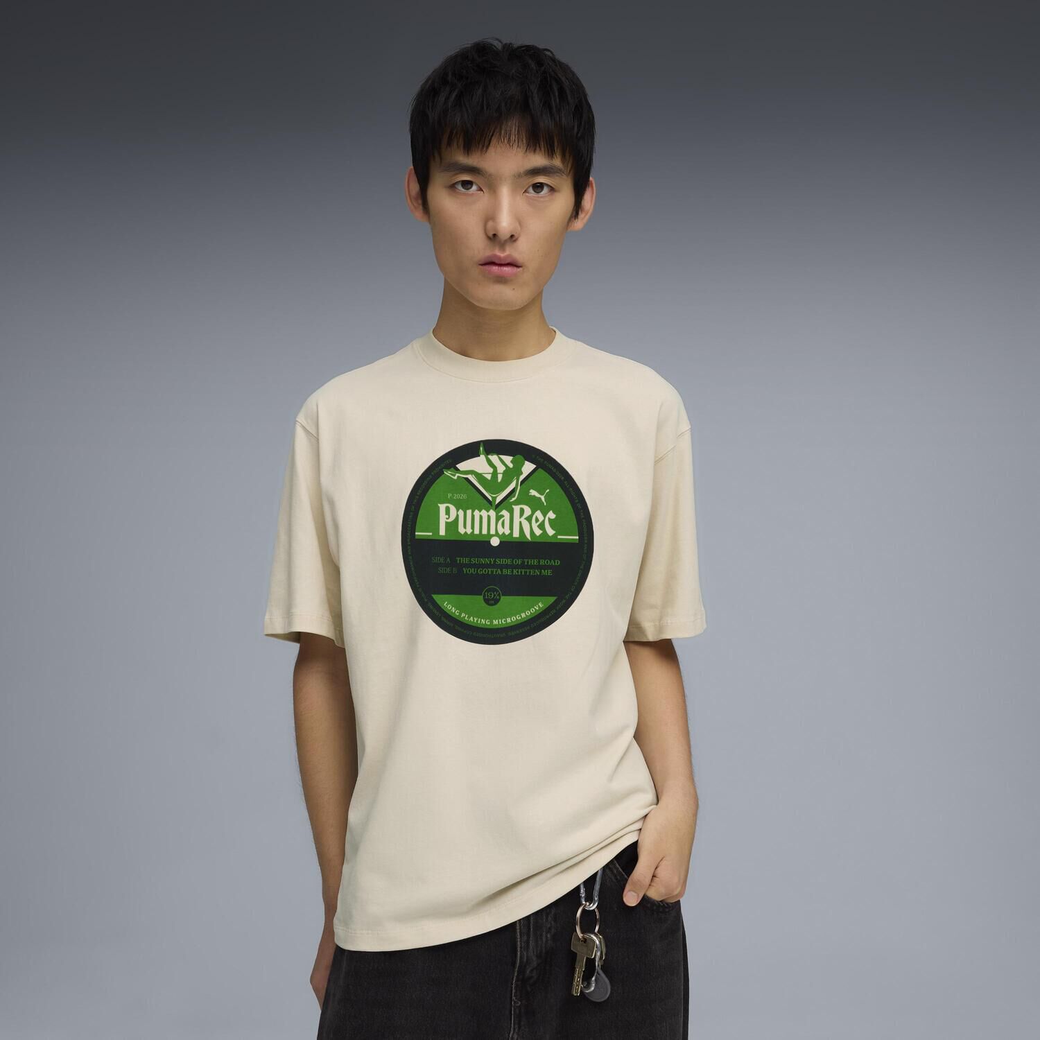 PUMA「【PUMA ｳｪｱ】M GRAPHIC RECORD TEE」|Tシャツ・カットソー|