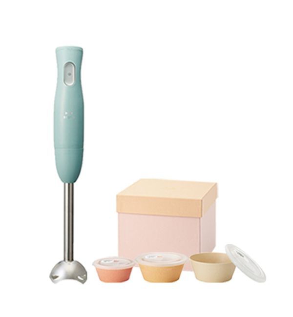 BRUNO「マルチスティックブレンダー＋セラミック保存容器 セット」|電化製品|ブルー