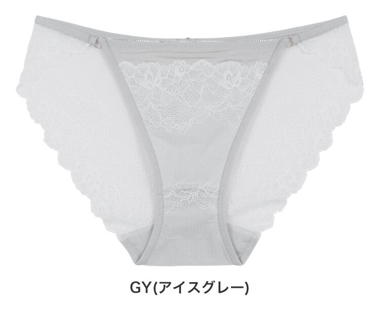 intesucre「アンテシュクレ ナイス谷間 IBT362ペア バックレースショーツ M/L/LL ISD362」|インナー|GY