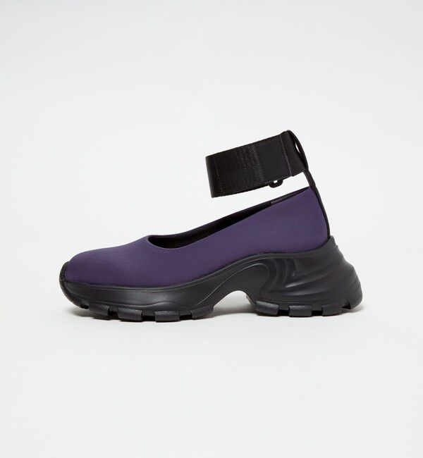 SY UNITED ARROWS「＜SY＞ネックベルクロストラップ フラット65&uarr;」|スニーカー|PURPLE