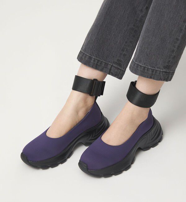 SY UNITED ARROWS「＜SY＞ネックベルクロストラップ フラット65&uarr;」|スニーカー|