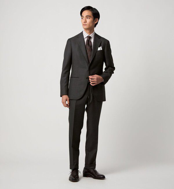 UNITED ARROWS「ウールモヘヤ ツイル シングル 3ボタン スーツ S‐MODEL」|スーツ|DK.GRAY