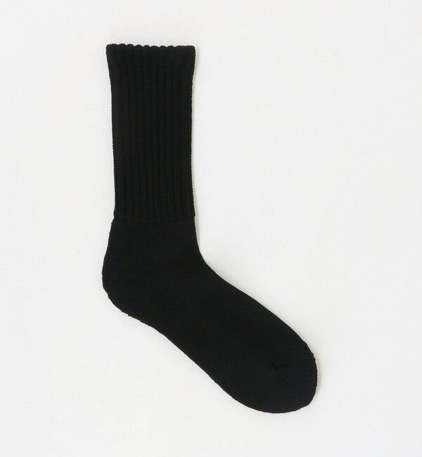 UNITED ARROWS「＜ROTOTO＞ルーズパイル クルーソックス」|ソックス|BLACK