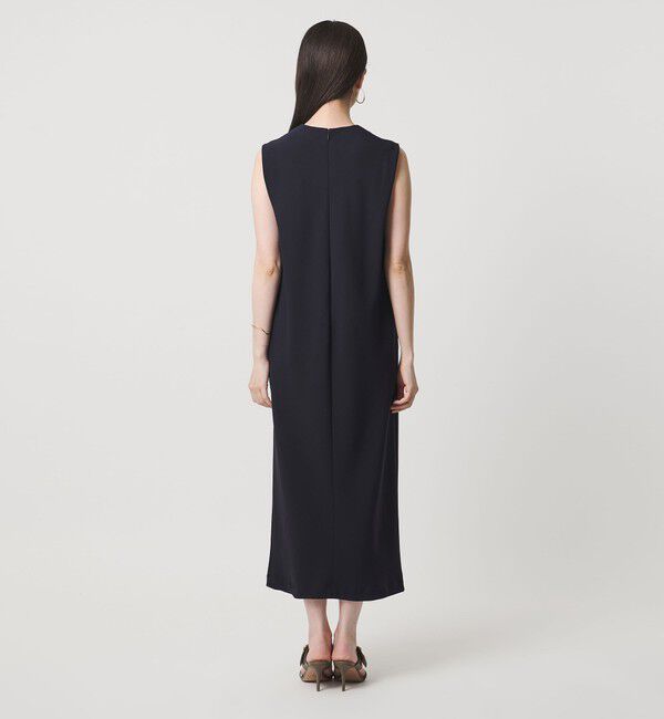 UNITED ARROWS「Drapy タック ノースリーブワンピース ‐ウォッシャブル‐」|ワンピース|