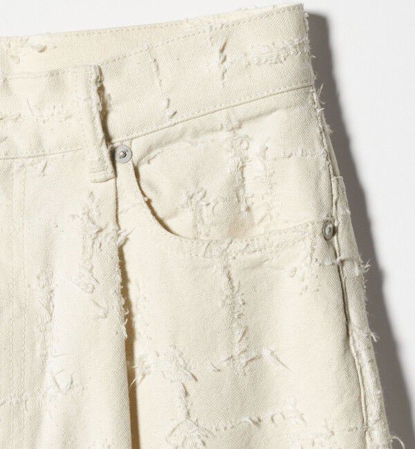 UNITED ARROWS「ジャガード タック ワイドパンツ ‐ウォッシャブル‐」|チノ|