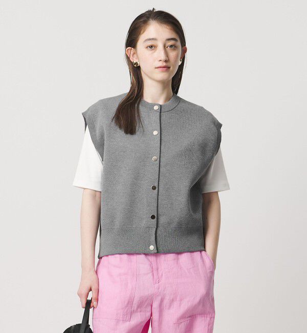 UNITED ARROWS「スウェットライク ベスト ‐ウォッシャブル‐」|ベスト・ジレ|MD.GRAY