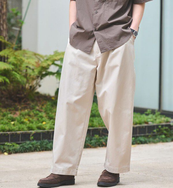UNITED ARROWS green label relaxing「【WEB限定】＜3/2 WORKS＞GLR ワイドチノ チノパンツ」|チノ|