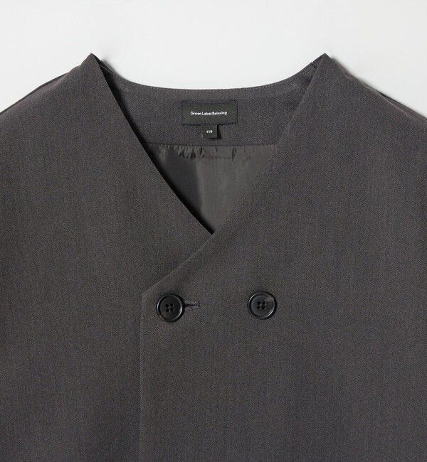 UNITED ARROWS green label relaxing「ノーカラージャケット + タックパンツ セット / キッズ 110cm-130cm」|スーツ|