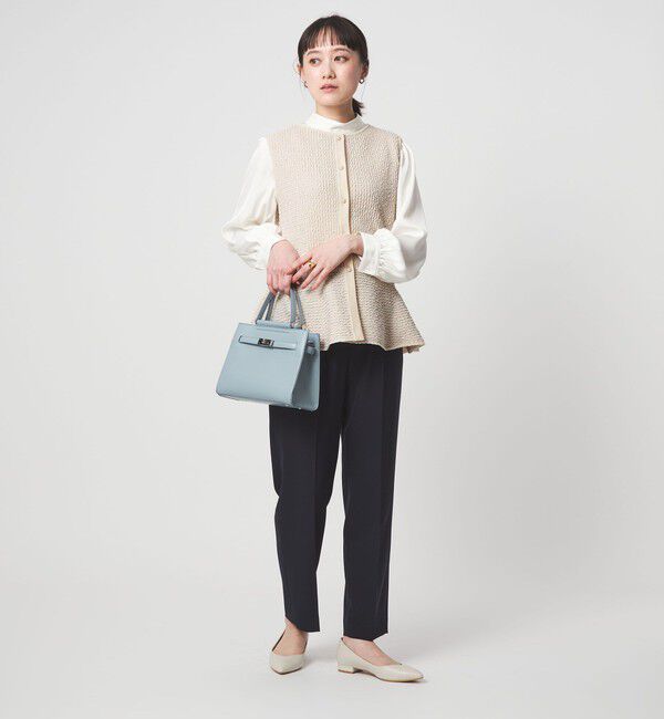 UNITED ARROWS green label relaxing「パイピング ペプラム ニット ジレ」|ベスト・ジレ|