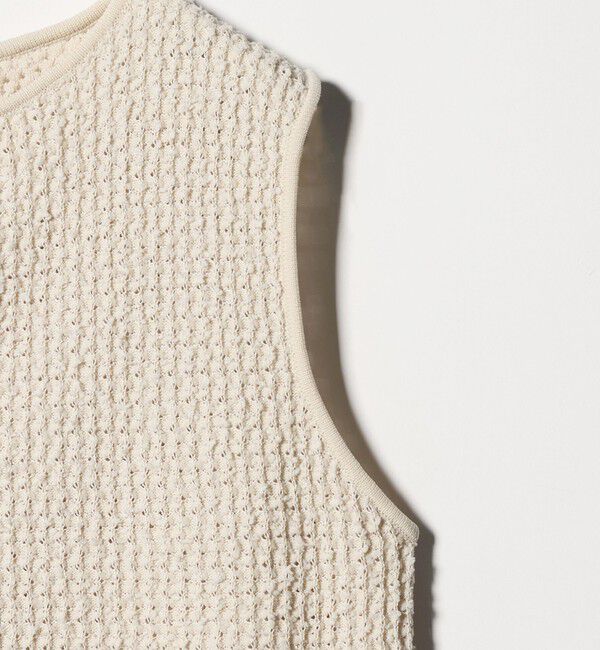 UNITED ARROWS green label relaxing「パイピング ペプラム ニット ジレ」|ベスト・ジレ|