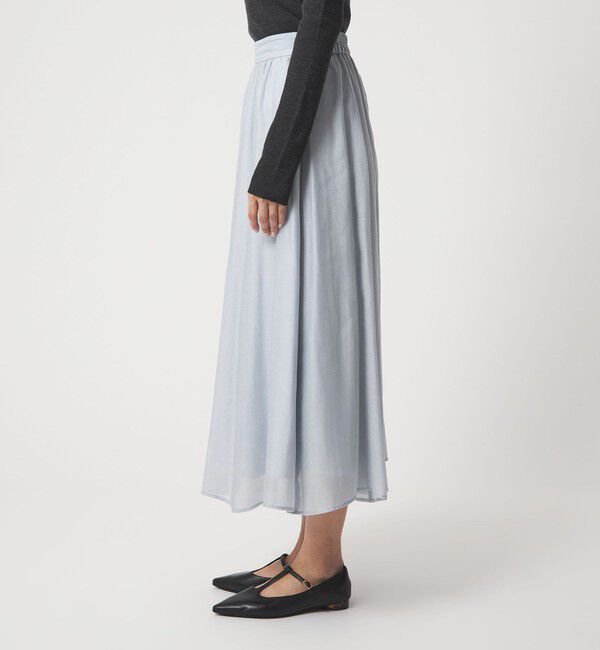 UNITED ARROWS green label relaxing「［size SHORTあり］エアリーギャザー スカート」|フレア|