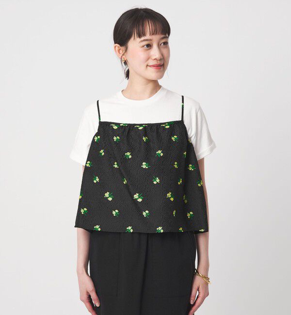 UNITED ARROWS green label relaxing「フラワー ジャガード キャミソール」|キャミソール|