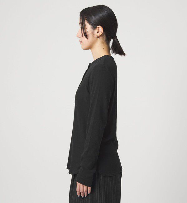 UNITED ARROWS green label relaxing「【WEB限定】＜at ease＞シアーテレコ ヘンリーネック カットソー」|Tシャツ・カットソー|