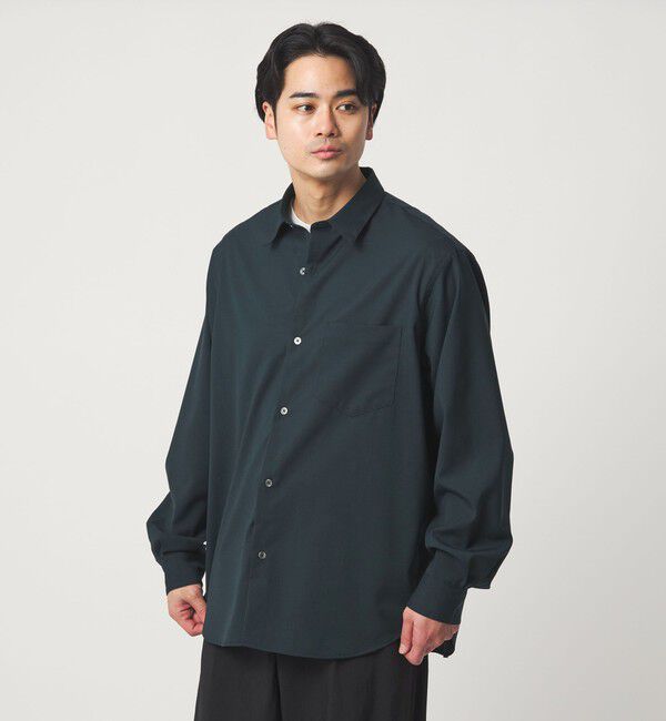 UNITED ARROWS green label relaxing「ウォッシャブル トロ ジャストルーズ シャツ -ストレッチ-」|シャツ・ブラウス|