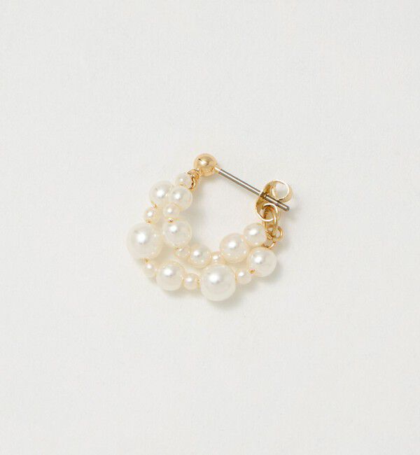 UNITED ARROWS green label relaxing「ミニフェイクパール ピアス」|ピアス|