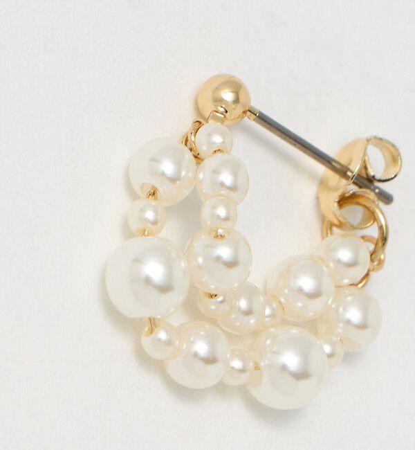 UNITED ARROWS green label relaxing「ミニフェイクパール ピアス」|ピアス|