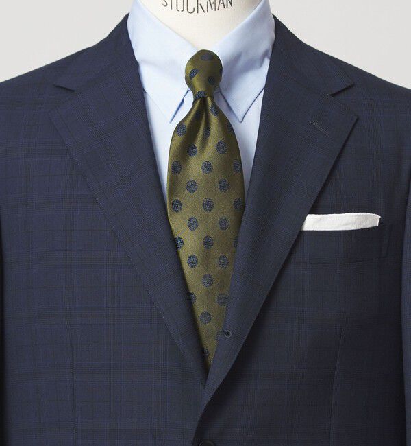 UNITED ARROWS green label relaxing「GLR シルク2 8.0cm ドット ネクタイ」|ネクタイ・蝶ネクタイ|DK.GREEN