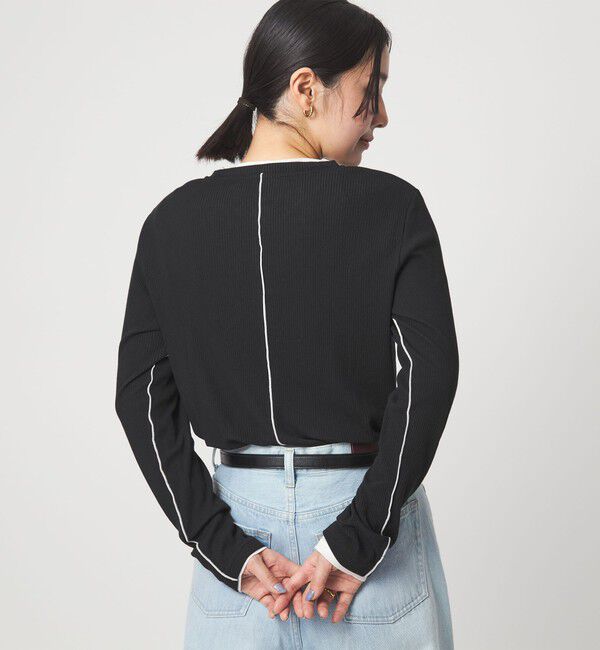 UNITED ARROWS green label relaxing「【WEB限定】＜at ease＞シアーテレコ ロングスリーブ カットソー」|Tシャツ・カットソー|