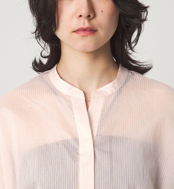 UNITED ARROWS green label relaxing「【結論シリーズ】ギャザーハイウエストブラウス［size SHORTあり］」|シャツ・ブラウス|