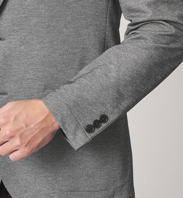 UNITED ARROWS green label relaxing「ポリエステル ジャージ カノコ 2B ジャケット -ウォッシャブル・ストレッチ・吸水速乾-」|テーラードジャケット|