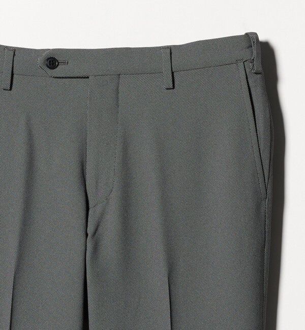 UNITED ARROWS green label relaxing「A+ COOL ポリエステル バーズアイ スタンダード アジャスター NP スラックス -ウォッシャブル・ストレッチ」|スラックス|