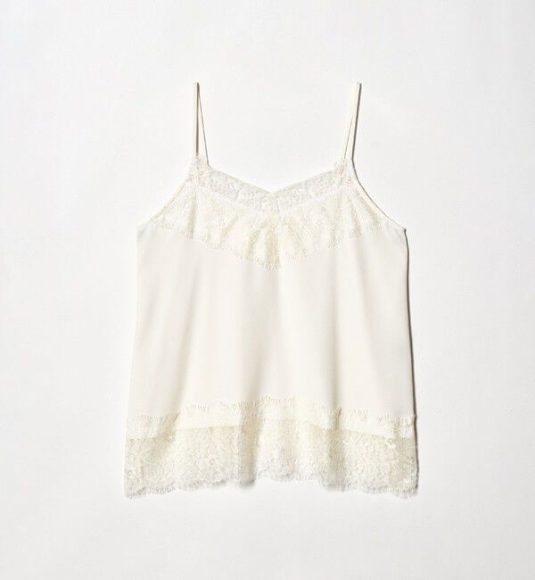 UNITED ARROWS green label relaxing「レース Vネック キャミソール」|キャミソール|OFF WHITE