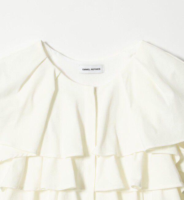 EMMEL REFINES「＜EMMEL REFINES＞EM ティアードフリル カットソー トップス」|Tシャツ・カットソー|