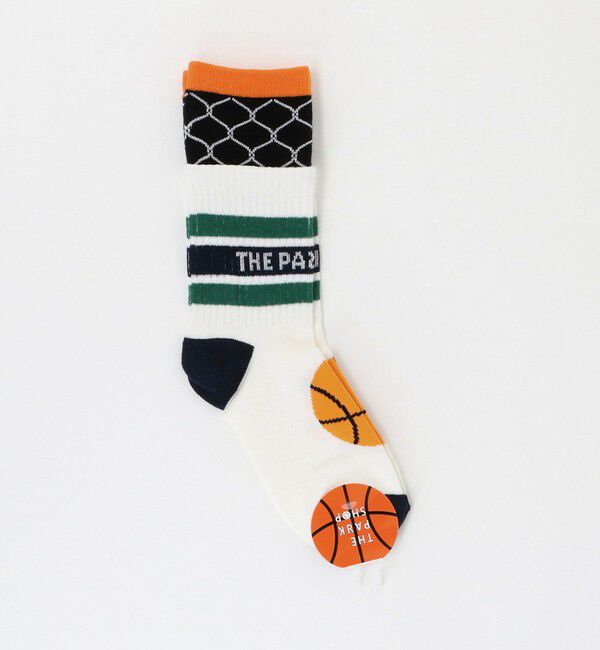 UNITED ARROWS green label relaxing「＜THE PARK SHOP＞バスケットボール ソックス / キッズ 19cm-24cm」|ソックス|WHITE