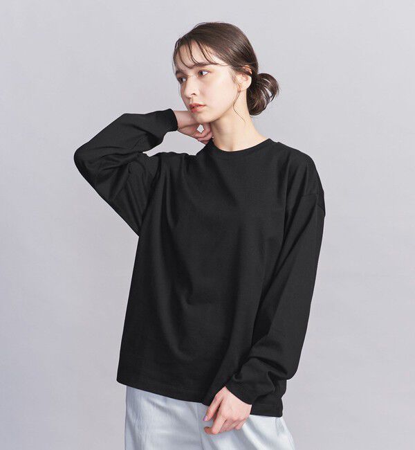 BEAUTY&YOUTH UNITED ARROWS「【WEB限定】フィッシュ ロングスリーブ Tシャツ」|Tシャツ・カットソー|BLACK