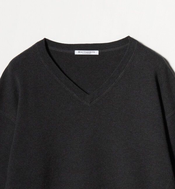 BEAUTY&YOUTH UNITED ARROWS「ソフトコットン Vネック スムース ニットプルオーバー ウォッシャブル」|ニット・セーター|