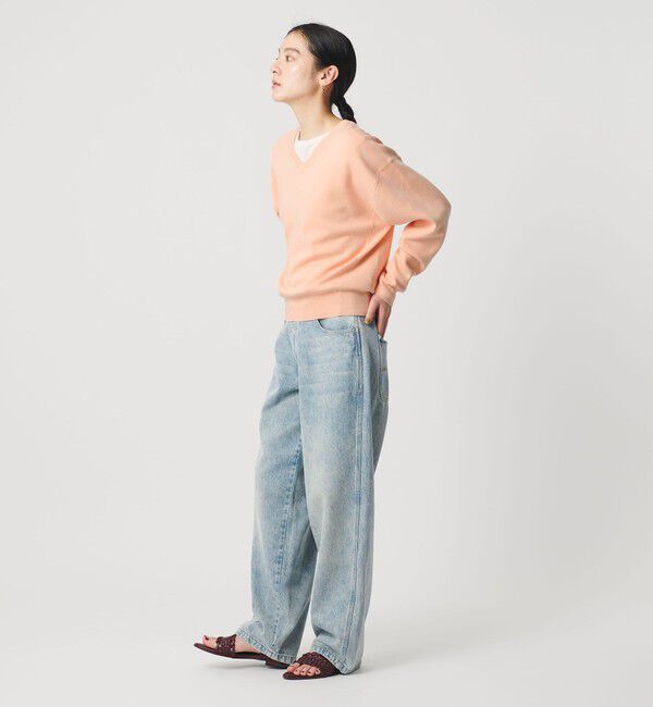 BEAUTY&YOUTH UNITED ARROWS「ソフトコットン Vネック スムース ニットプルオーバー ウォッシャブル」|ニット・セーター|