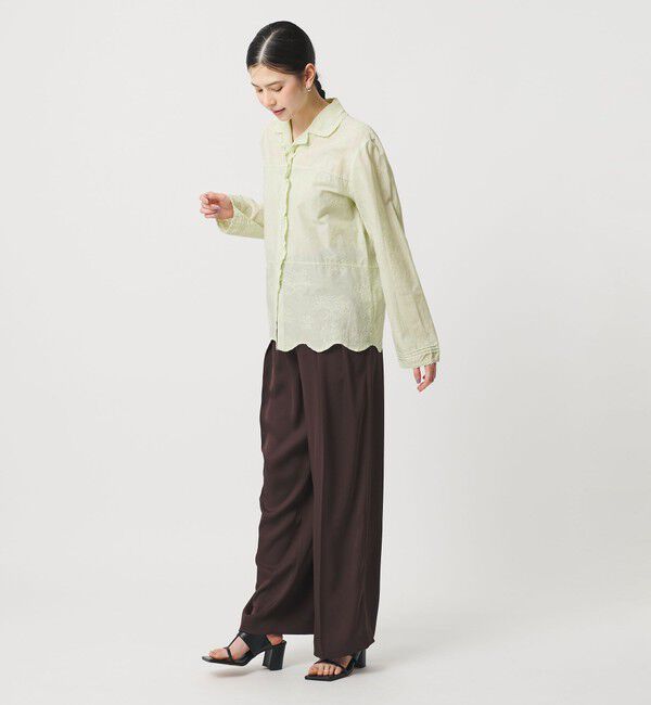 BEAUTY&YOUTH UNITED ARROWS「エンブロイダリー オープンカラーシャツ」|シャツ・ブラウス|