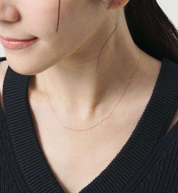 BEAUTY&YOUTH UNITED ARROWS「K10 スリム ネックレス」|ネックレス|GOLD